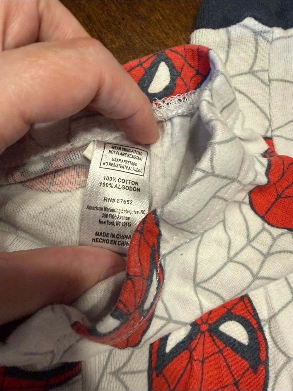 Spider-Man Kids Pajama Set - Red, Blue, White size 4T